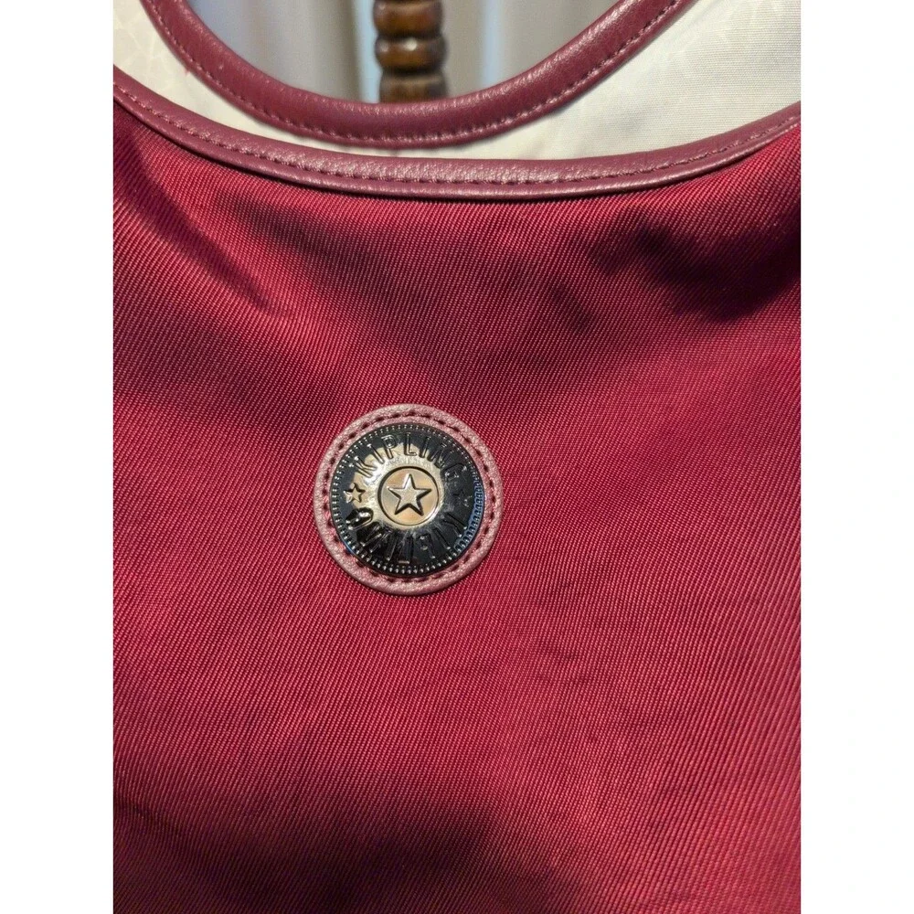 Kipling Urbana Large shoulder Hobo bag Burgandy Nylon Adjustable Strap Pockets